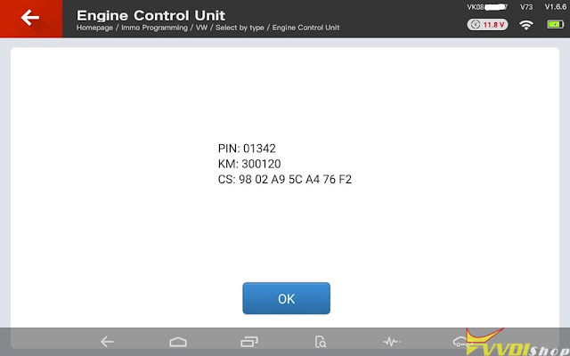 Read EDC15P+ CS and PIN by VVDI Key Tool Plus 6