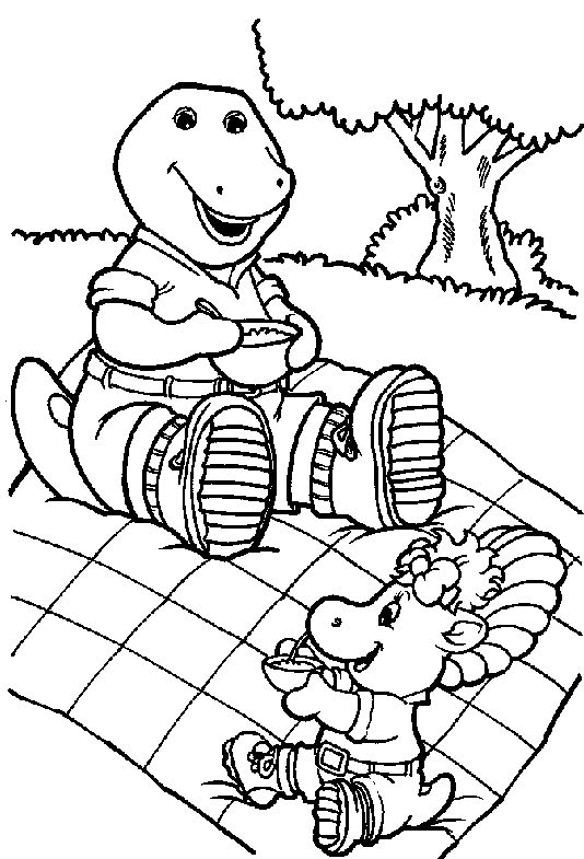 Barney e seus amigos – Desenhos para Colorir e Imprimir