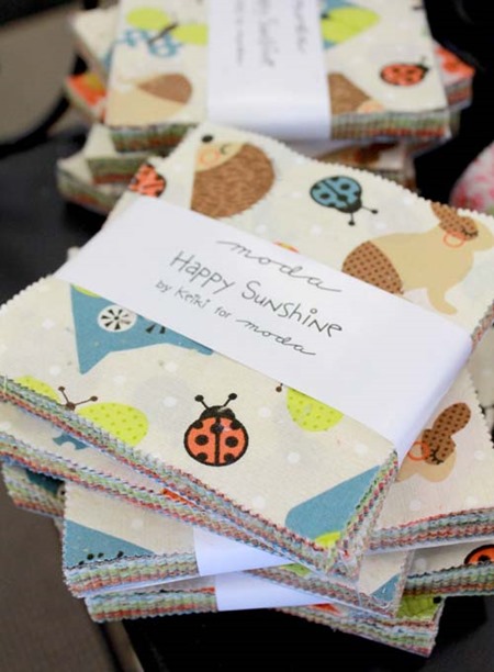 Happy Sunshine charm packs at the Fabric Mill