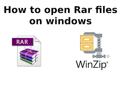 How to open Rar files on windows