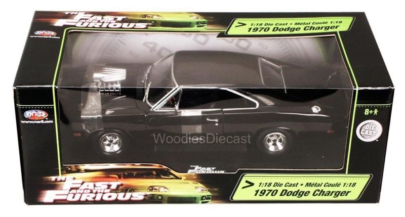 New instock 1970 Dodge Charger Fast and the Furious Movie Black