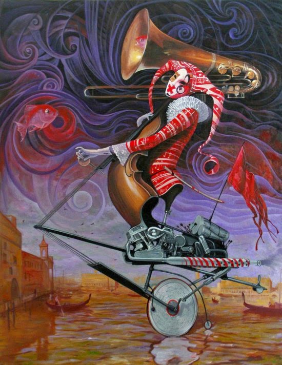 Adrian Borda deviantart pinturas surreais sombrias bizarras