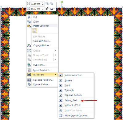 download page border ms word