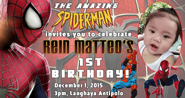 Spiderman Invitation