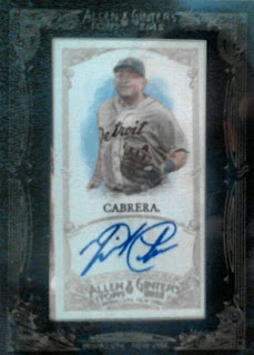 Miguel Cabrera autographed Topp's card