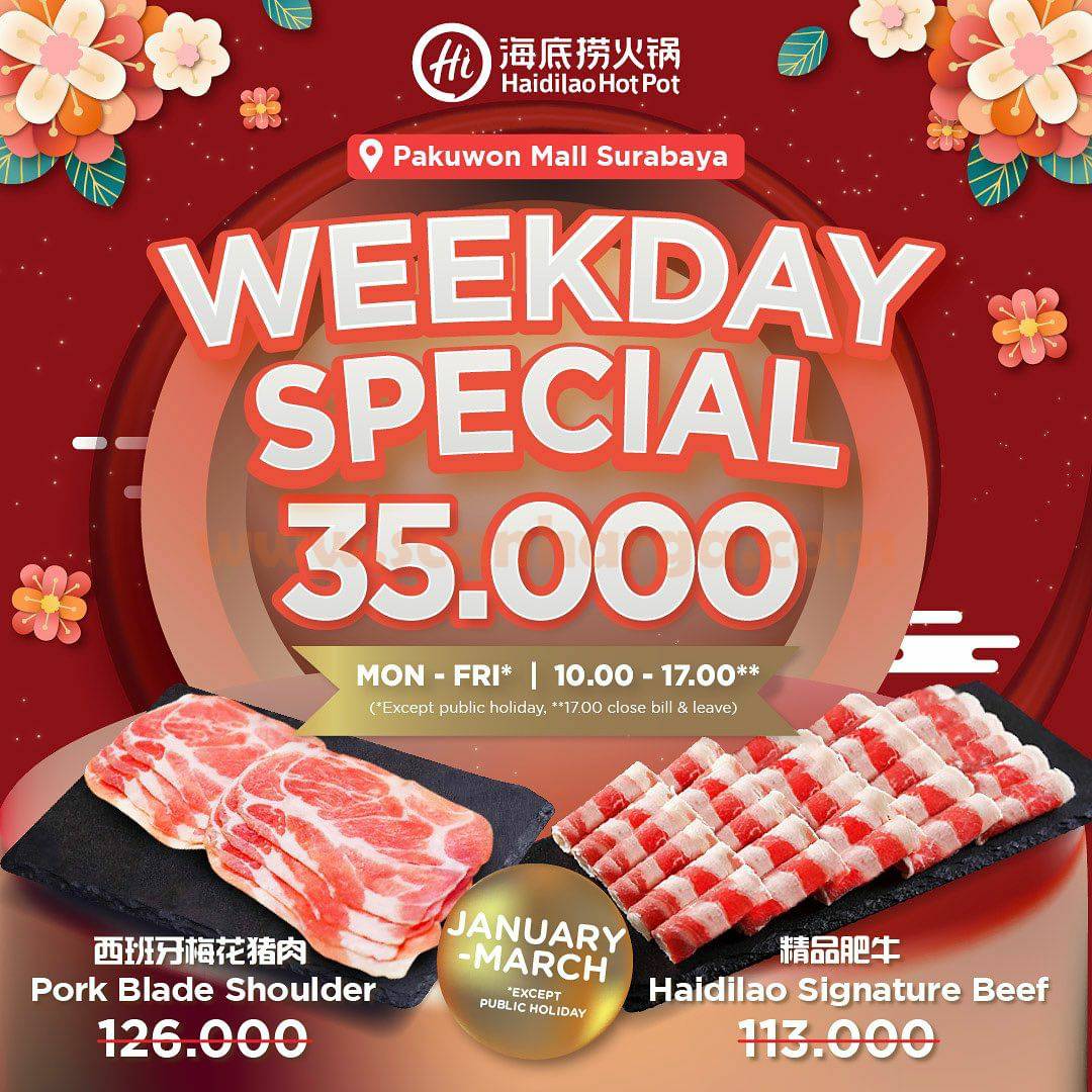 Promo HAI DI LAO WEEKDAY Special Only Rp. 35.000