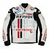 Honda Repsol White Race Leather Jacket