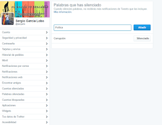 Twitter, redes sociales, social media, silenciar, 