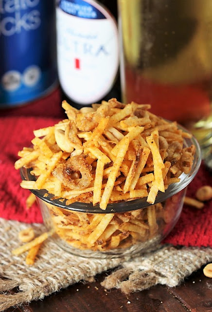 Bowl of Taco Potato Sticks Snack Mix Image