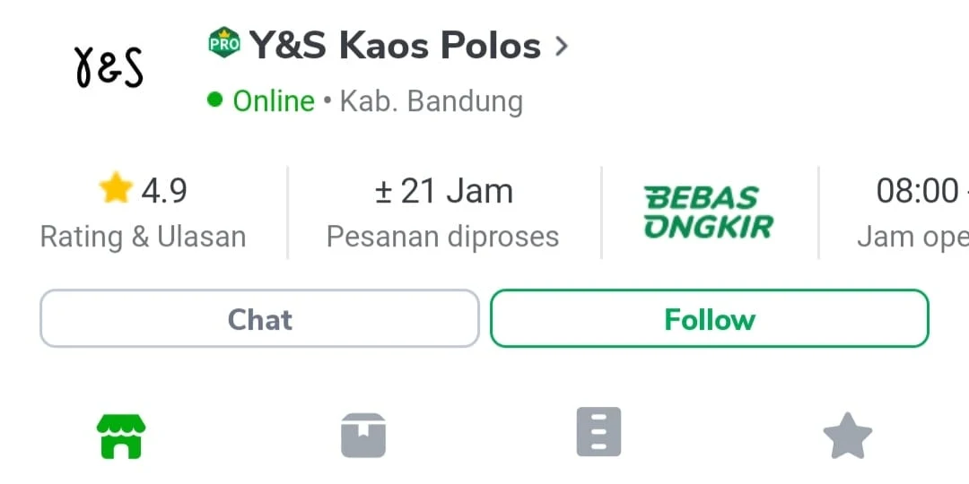 Y&S Kaos Polos - Supplier Terpercaya di Tokopedia