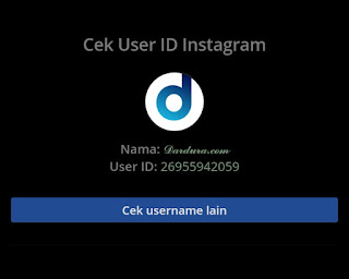 Cara cek user ID Instagram