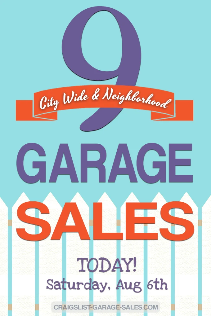 Community Garage Sales | April 6th