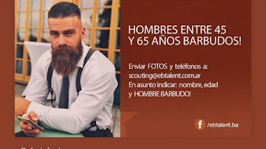 CASTING en BUENOS AIRES: Se buscan HOMBRES BARBUDOS entre 45 y 65 años para importante campaña