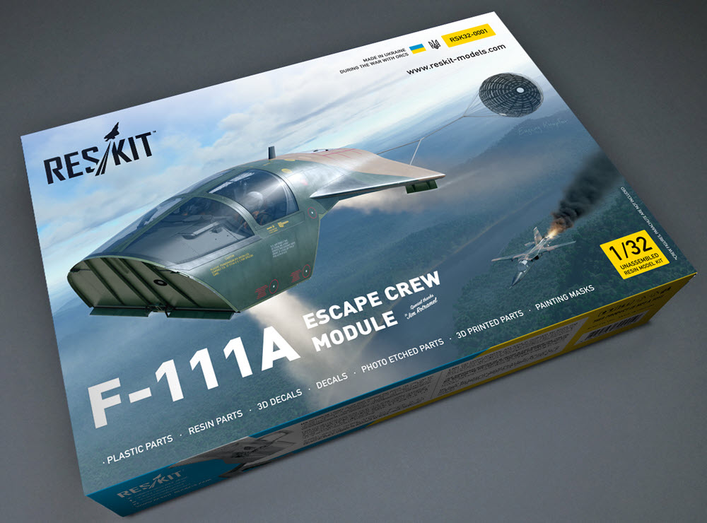 The Modelling News: Coming February - the F-111A crew escape module in 1/32  scale from Reskit