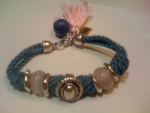 pulsera azul y rosa, ref. 040