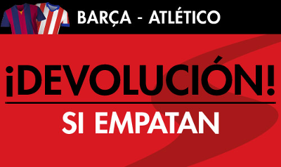 sportium bono 25 euros devolucion Barcelona vs Atletico 11 enero