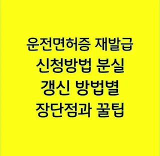 운전면허증 재발급 신청방법 분실, 갱신 방법별 장단점과 꿀팁