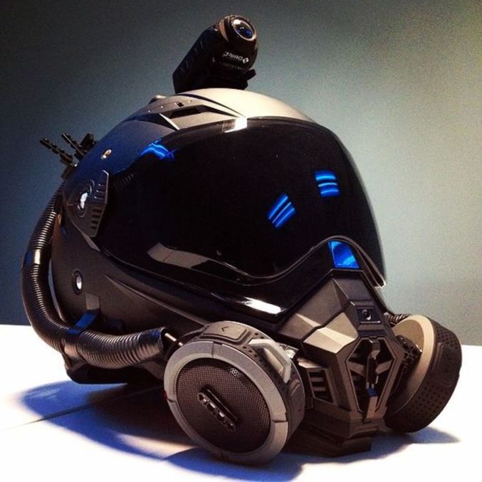 Gas Mask Motorcycle Helmet