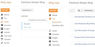 Halaman Page dan Post Blogspot