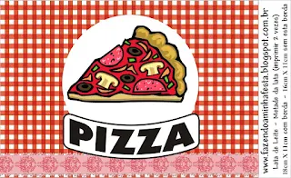 Pizza Party Free Printable Labels.