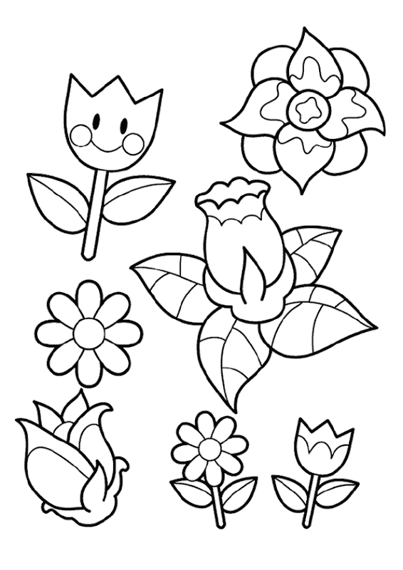 Spring Coloring Page title=