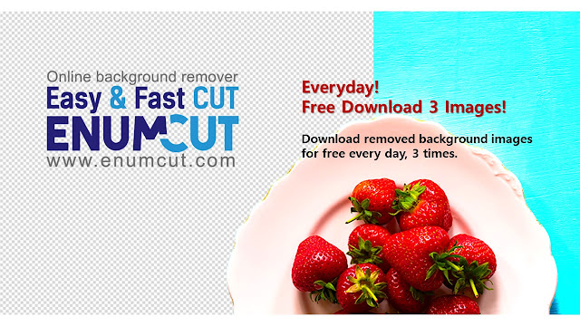 Enumcut! Download removed background images for free every day, 3 times!