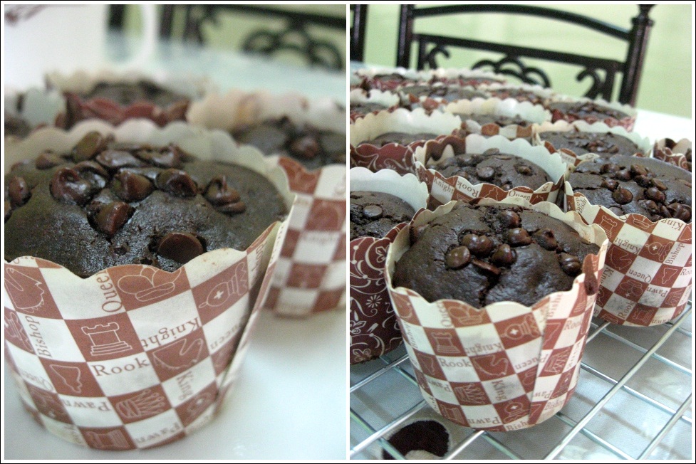 Jom makan: muffin coklat chip Nigella Lawson lagi.