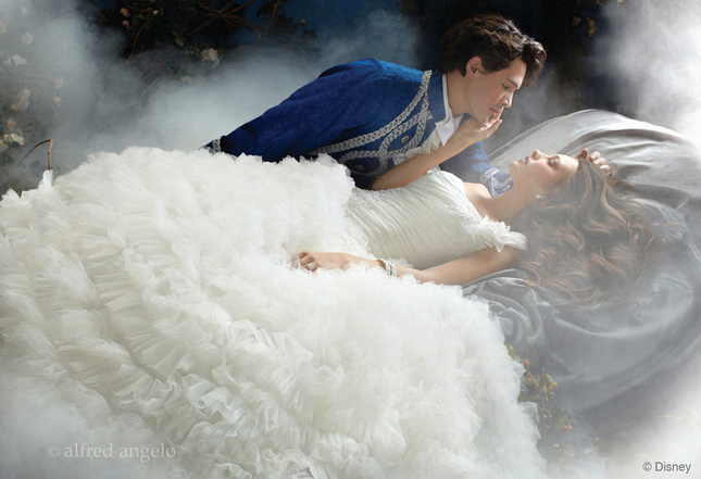 Aurora Sleeping Beauty's gown is romantic with a dreamy willowy skirt for