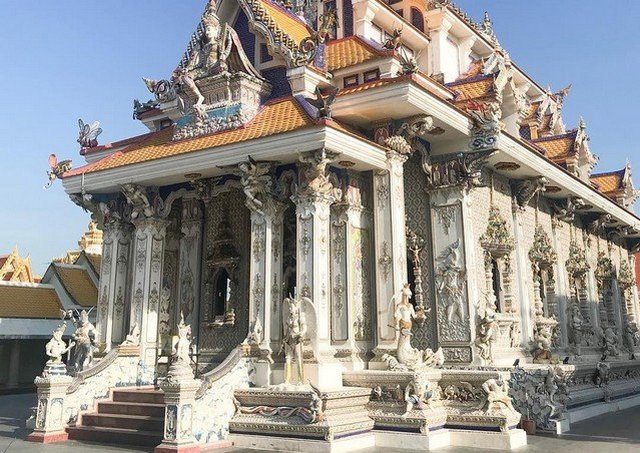 Wat Parivat Temple of David Beckham in Bangkok Thailand