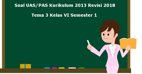 Download Soal UAS PAS Tema 3 Kelas 6 SD Semester 1 K13 Revisi 2018 Juragan Les