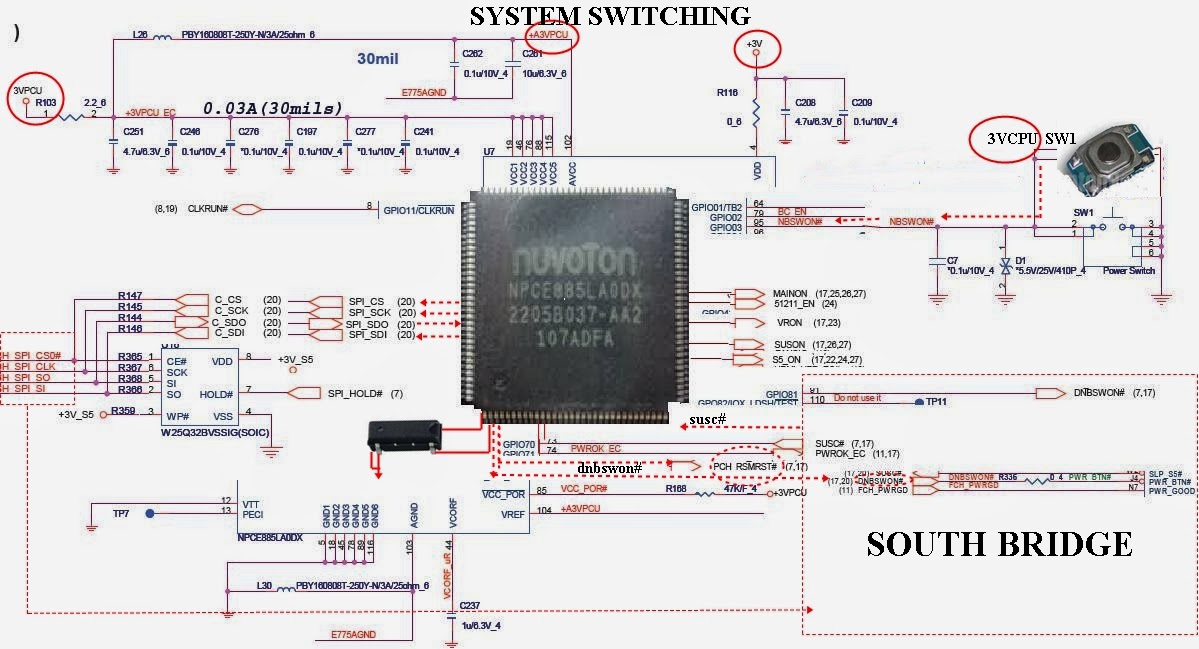LAPTOP MOTH   ERBOARD SYSTEM SWITCHING - SS Computer