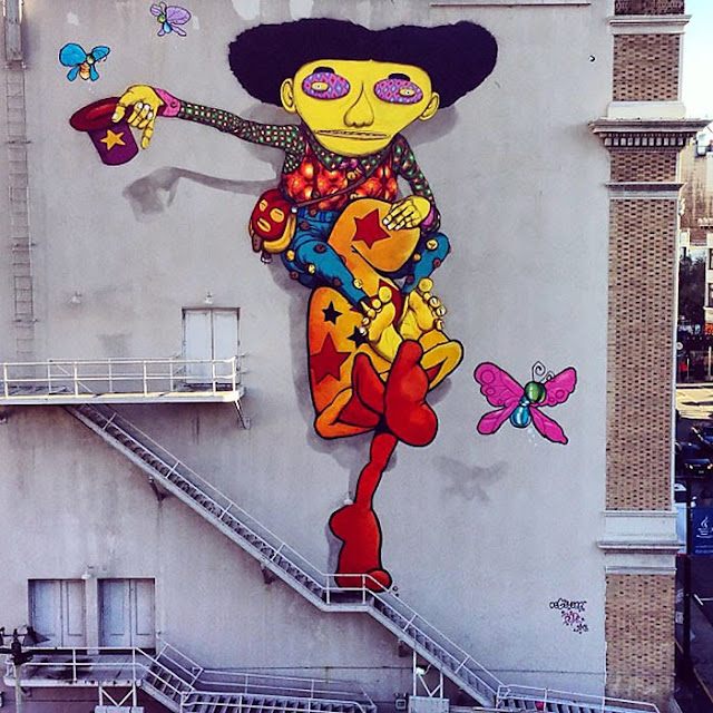 Street Art By Os Gemeos And Mark Bode At The Warfield Theatre In San Francisco. 1
