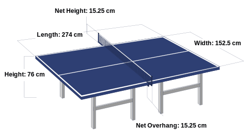 Ukuran Lapangan Tenis Meja Standar Nasional