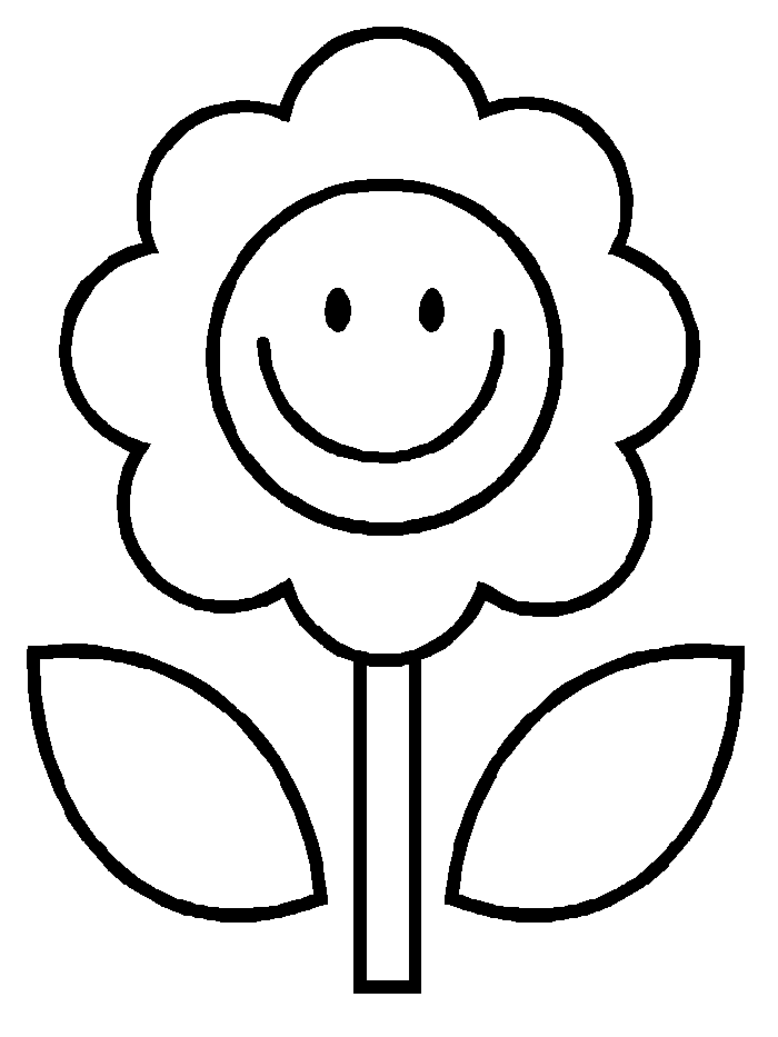 Flower Coloring Pages Kids - Flower Coloring Page