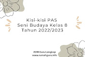 Kisi-kisi PAS Seni Budaya Kelas 8 Tahun 2022/2023