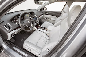 Interior view of 2015 Acura TLX.