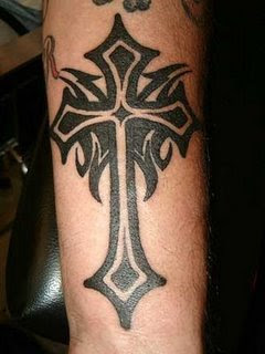 Tribal Cross Tattoo