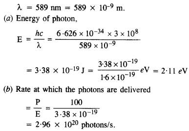 Solutions Class 12 Physics Chapter-11(Dual Nature of Radiation and Matter)