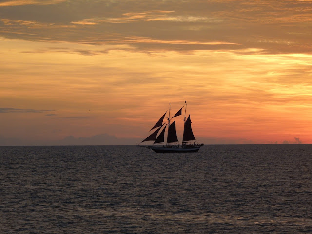 Key West sunset sailboat