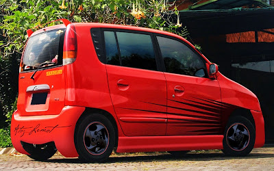 Modifikasi Hyundai Atoz Merah