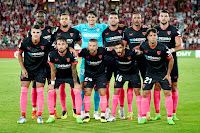 SEVILLA F. C. Temporada 2022-23. Nianzou, Joan Jordán, Bono, Rekik, Fernando, Rafa Mir. Lamela, Alex Telles, Papu Gómez, Jesús Navas, Óliver Torres. U. D. ALMERÍA 2 SEVILLA F. C. 1 Sábado 27/08/2022, 22:00 horas. Campeonato de Liga de 1ª División, jornada 3. Almería, Power Horse Stadium: 13.788 espectadores. GOLES: 0-1: 30’, Óliver Torres. 1-1: 42’, Largie Ramazani. 2-1: 55’, Umar Sadiq.