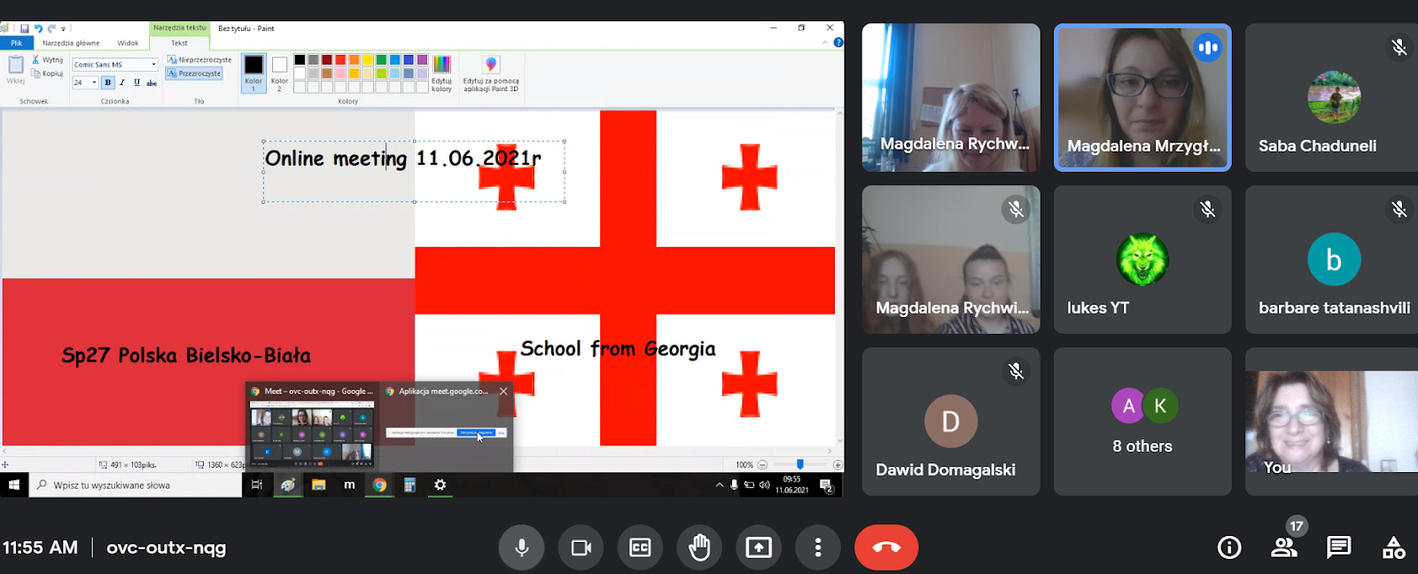 Online video meeting