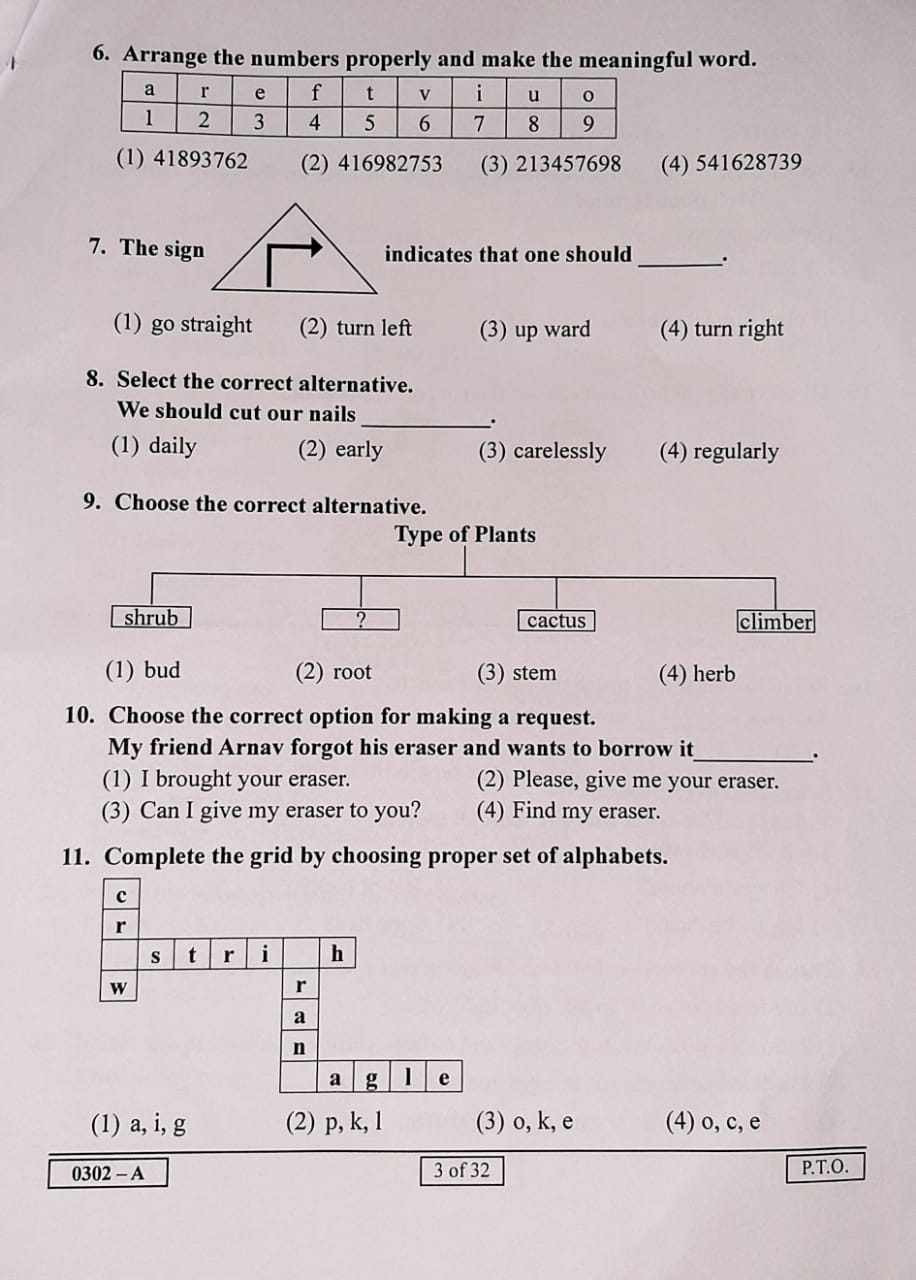 5th-std-pre-upper-primary-scholarship-Question-paper