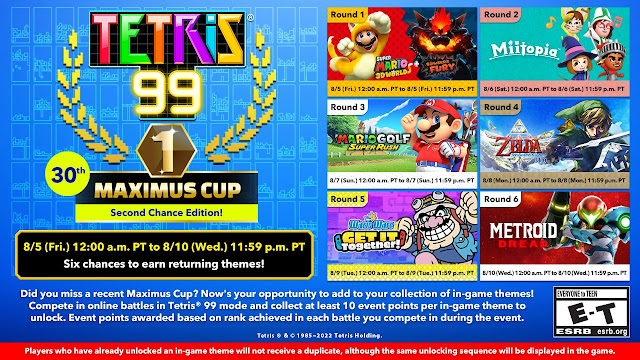 Tetris 99 Maximus Cup Temas Passados