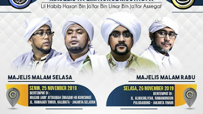 Jadwal Majlis Nurul Musthofa, 25 November - 30 November 2019