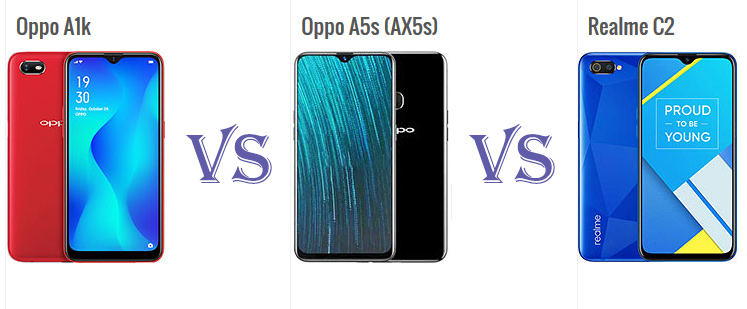 Perbandingan Spesifikasi Oppo A1K vs Oppo A5s vs Realme C2, Pilih Mana