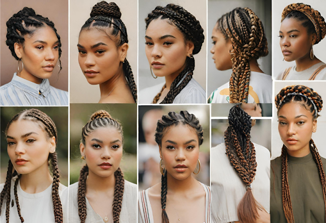 braids and twists: stylish options for round big faces