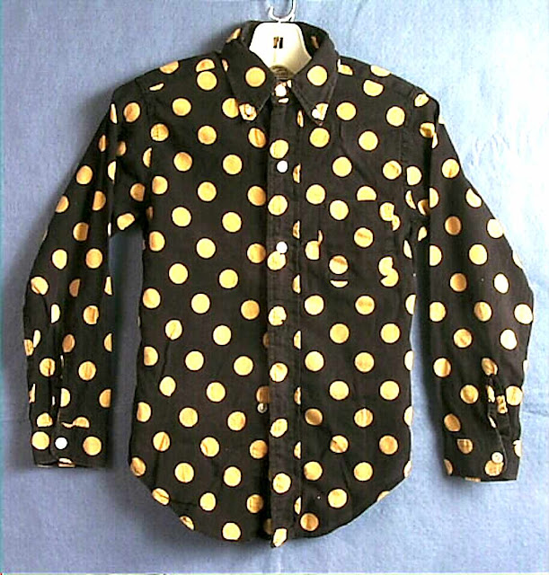 mod 1967 boys polka dot shirt