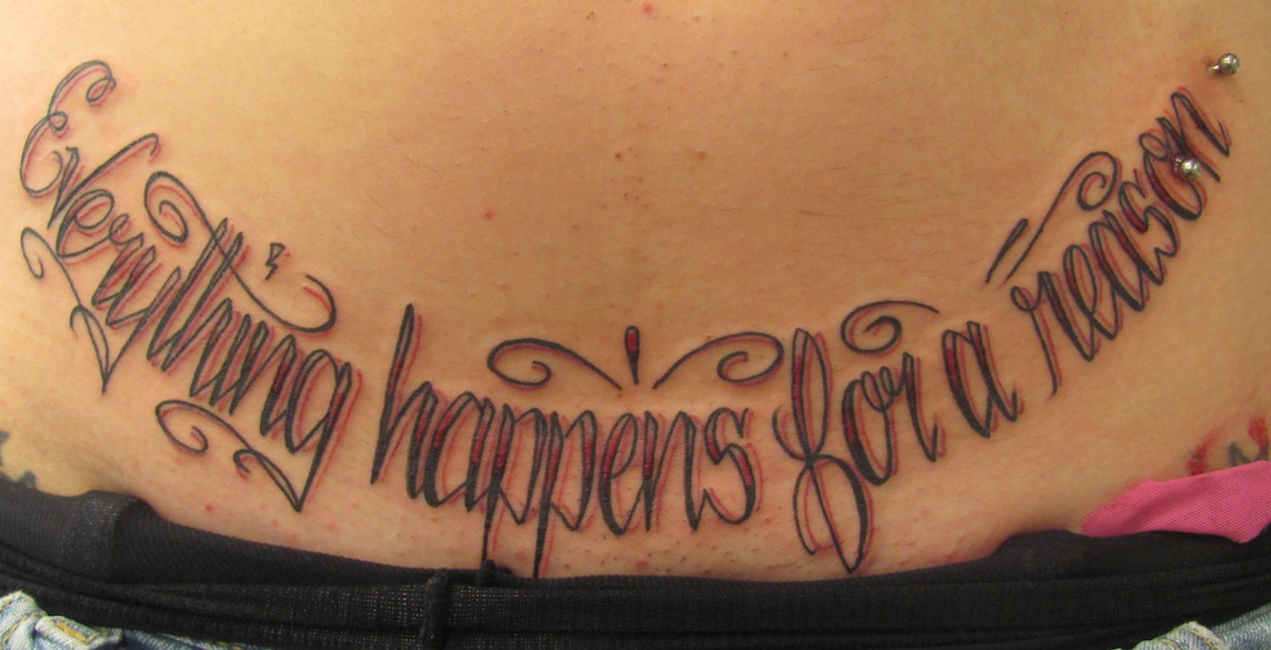 I Believe Everything Happens for a Reason Tattoos