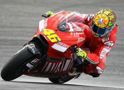 Valentino Rossi with Ducati MotoGP